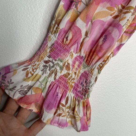 Fate Blouse Pink Floral Size M - Picture 8 of 11